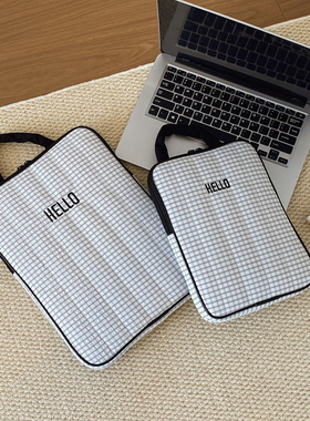 韩版ins竖款手提笔记本电脑包ipad手提平板电脑包11寸11.5-12寸华为苹果平板包13-14寸13.3寸笔记本电脑包