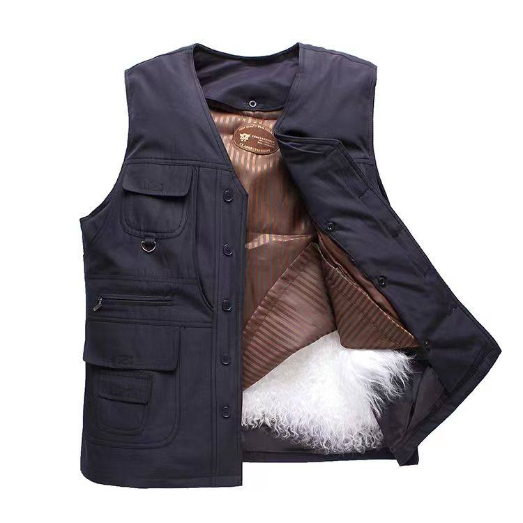 中老年宁夏滩羊二毛皮男士马甲皮毛一体活里活面羊皮坎肩纯棉背心,男装,背心,淘宝优惠券,粉丝福利购,淘宝优惠卷