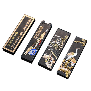 【西泠印社】国家非遗黄山松烟墨安徽歙县老胡开文徽墨墨条墨块墨锭高档毛笔书法研墨专用手工金不换砚台礼物