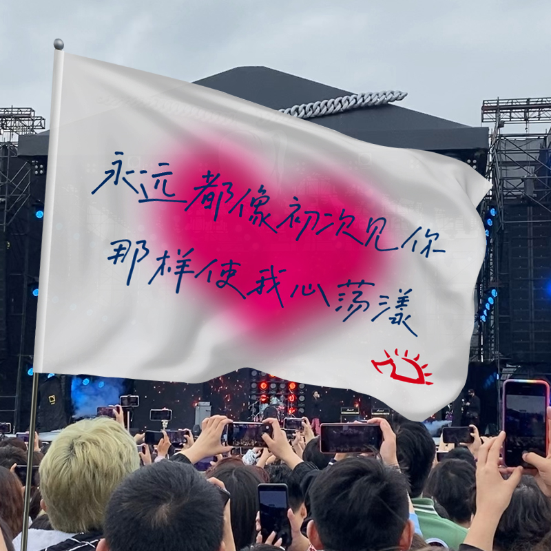 赵雷音乐节应援旗帜定制