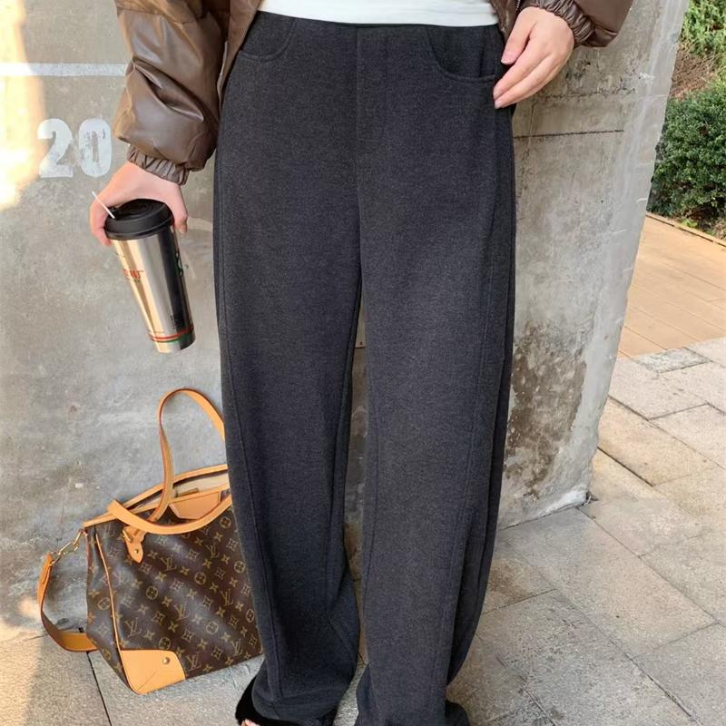 高腰韩版seawhen长裤羊毛裤