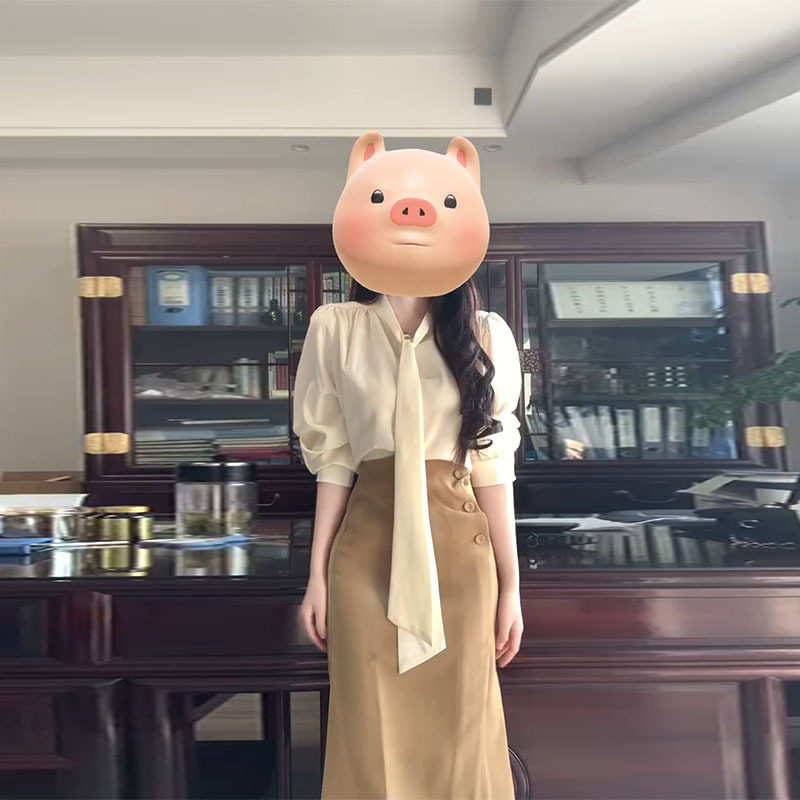 一整套春装独特绝美高腰半身裙法式衬衫小个子两件套套装