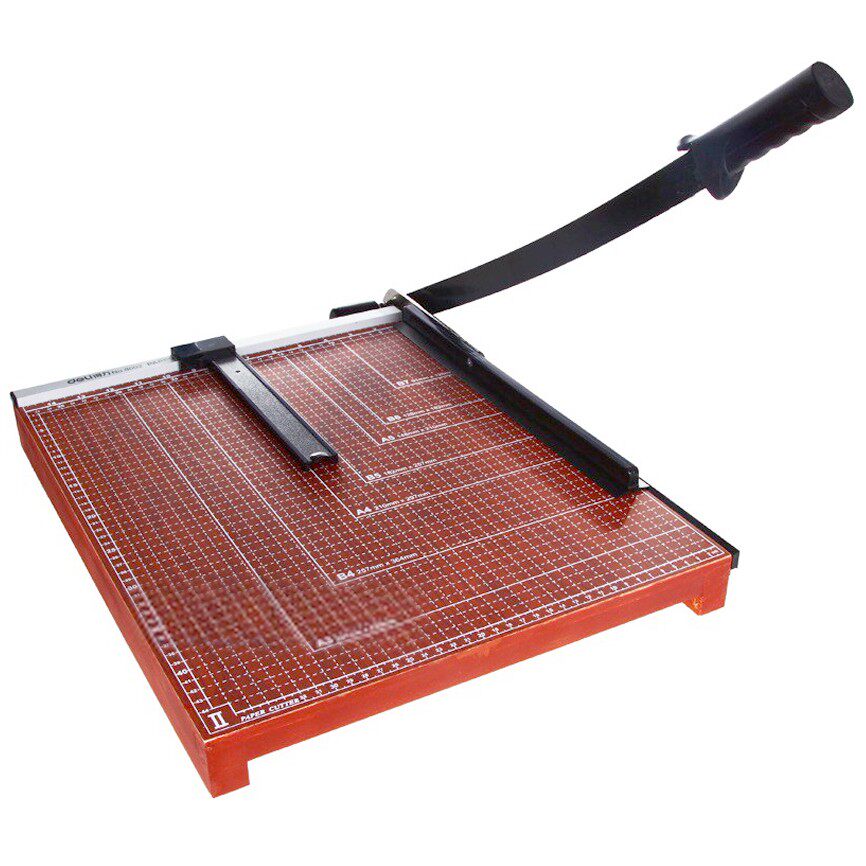 得力裁纸刀切纸机a4裁纸机切纸刀手动切刀切纸闸刀 照片切割器小