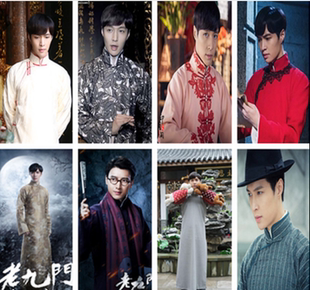 出租老九门cos男装二月红长衫马褂张大佛爷军装民国军阀大帅服装