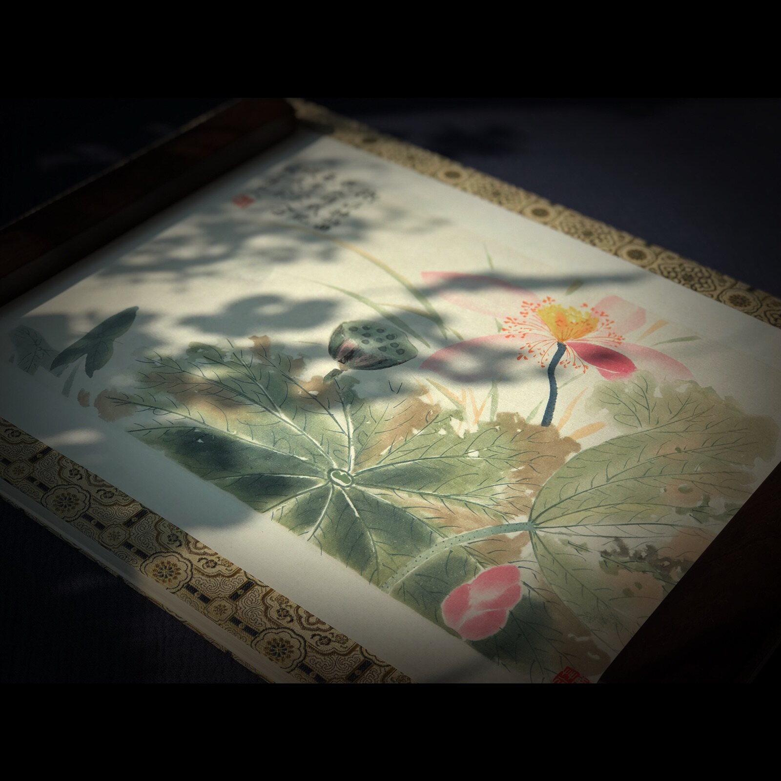 荣宝斋木板木版水印餐厅挂画新中式客厅画现代装饰画书房国画壁画