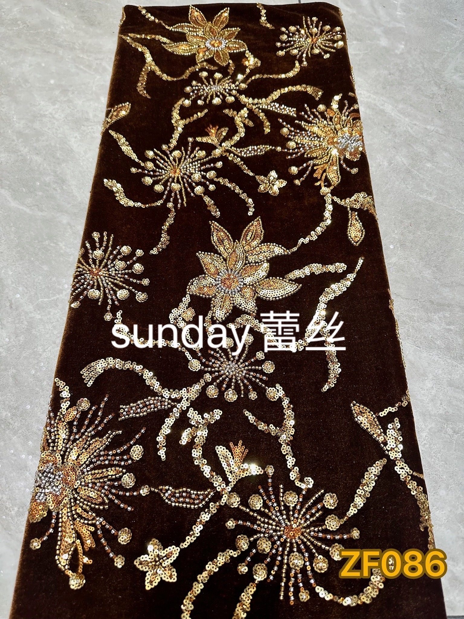 欧美绒布花边重工珠管亮片面料刺绣非洲加珠婚纱晚宴礼服外套面料,居家布艺,海绵垫/布料/面料/手工diy,淘宝优惠券,粉丝福利购,淘宝优惠卷