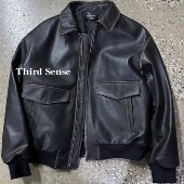 Third 牛皮擦色A2夹克全粒面nappa牛皮飞行服夹克棉服可自行DIY