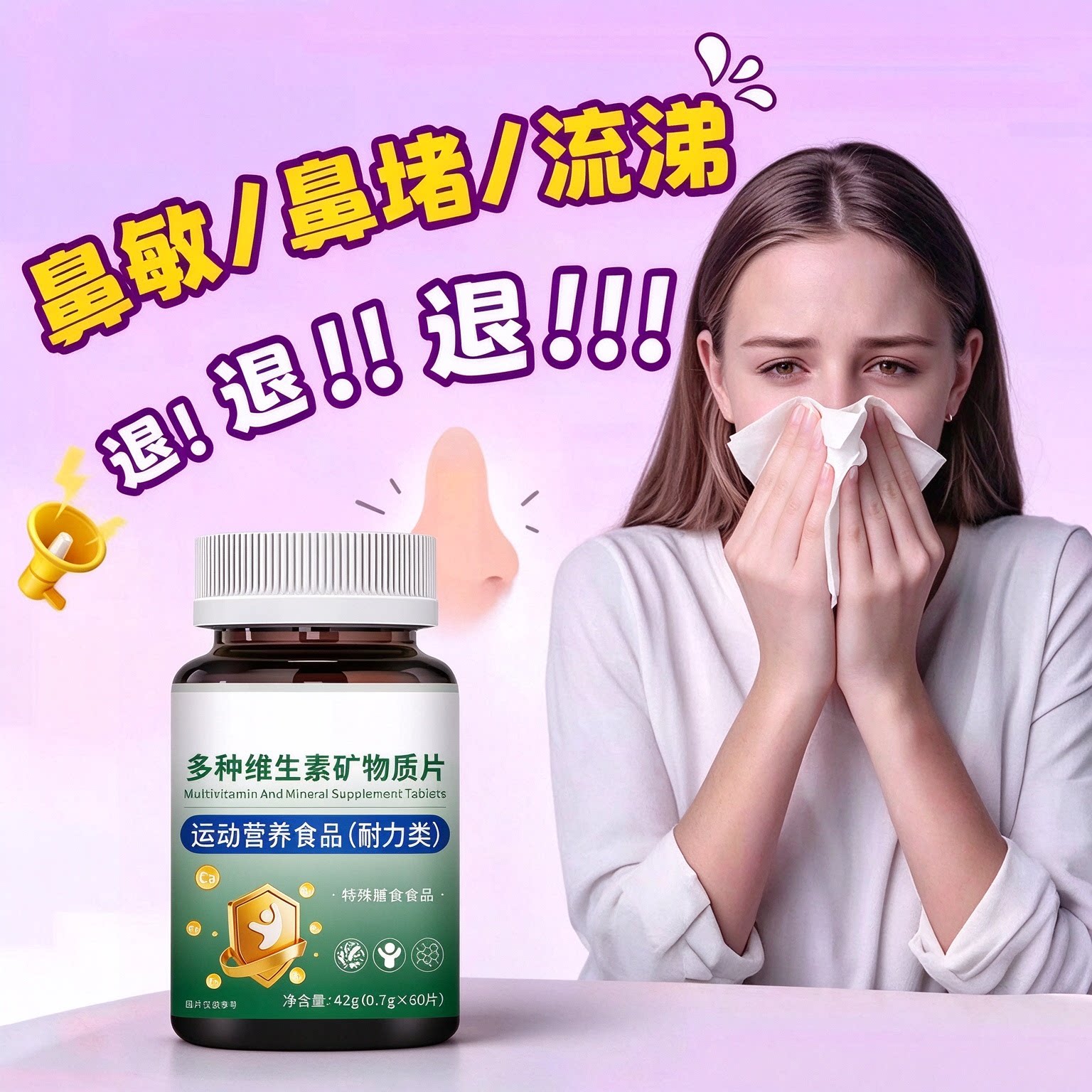 SLIFORT硒片多维鼻痒皮痒免疫