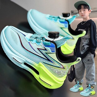 男童鞋春款2025新款儿童轻便运动老爹鞋中大童潮酷休闲跑步鞋男孩