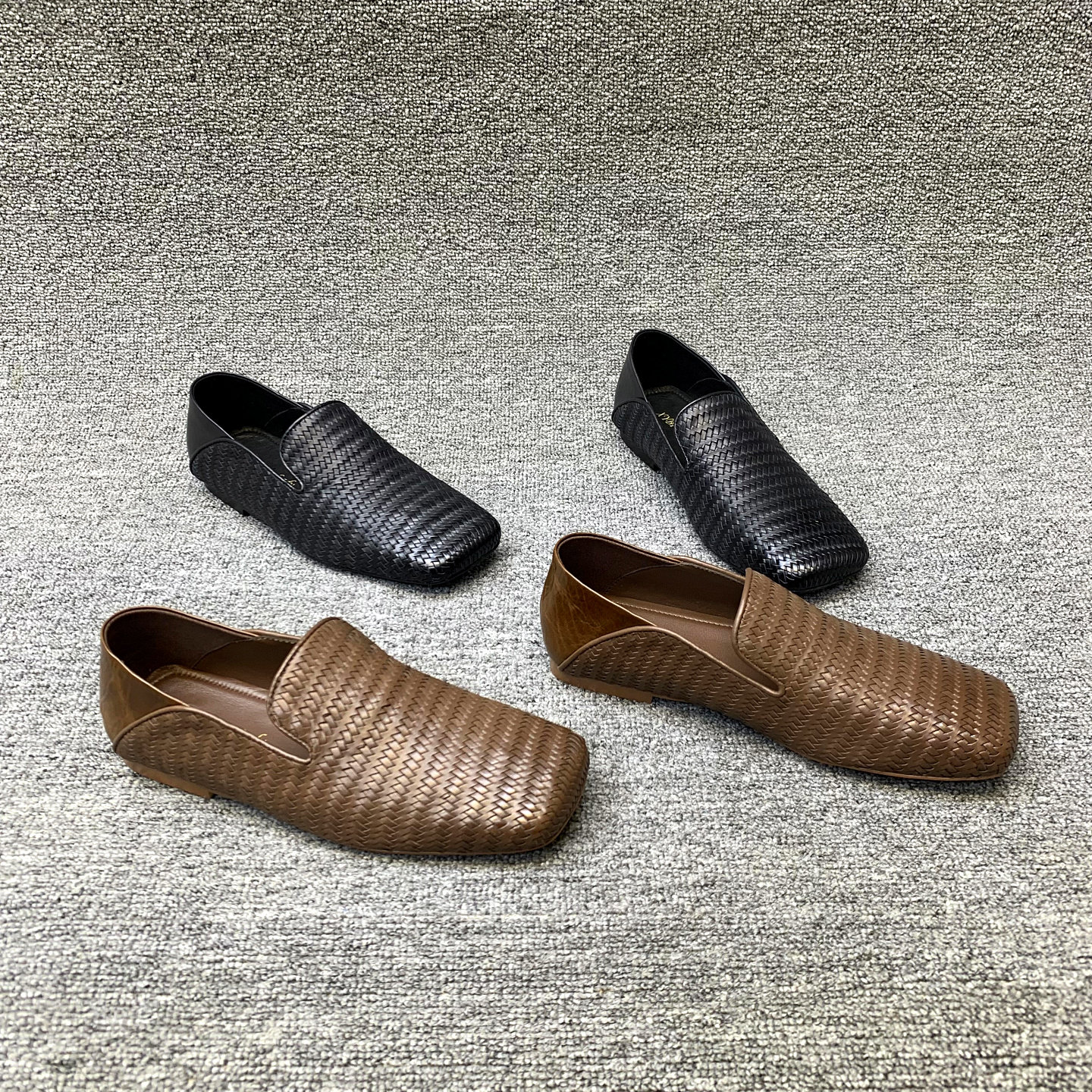 欧洲站女鞋2026春季新款欧货真皮编织平头低跟英伦风单鞋乐福鞋女,女鞋,乐福鞋（豆豆鞋）,淘宝优惠券,粉丝福利购,淘宝优惠卷