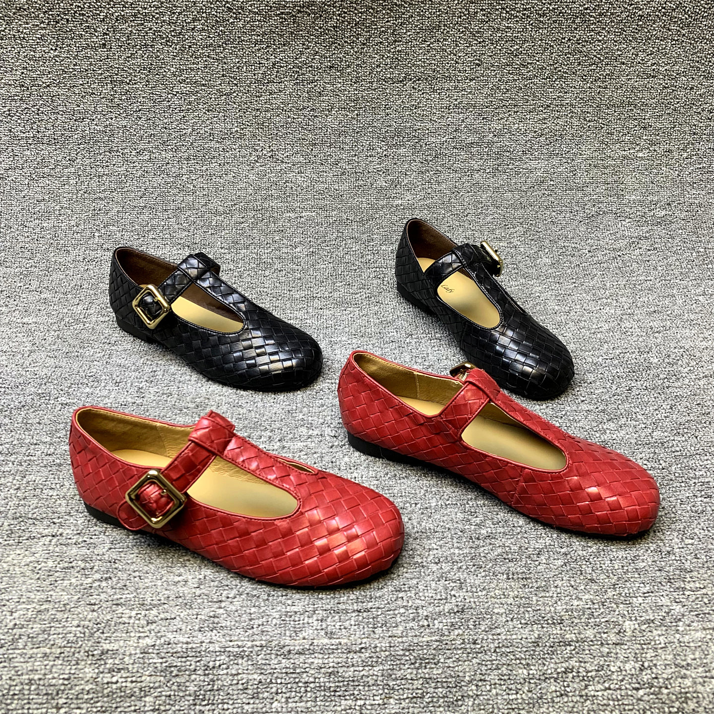 欧洲站女鞋2026春季新款欧货真皮编织皮带扣低跟英伦风玛丽珍鞋女,女鞋,玛丽珍鞋,淘宝优惠券,粉丝福利购,淘宝优惠卷