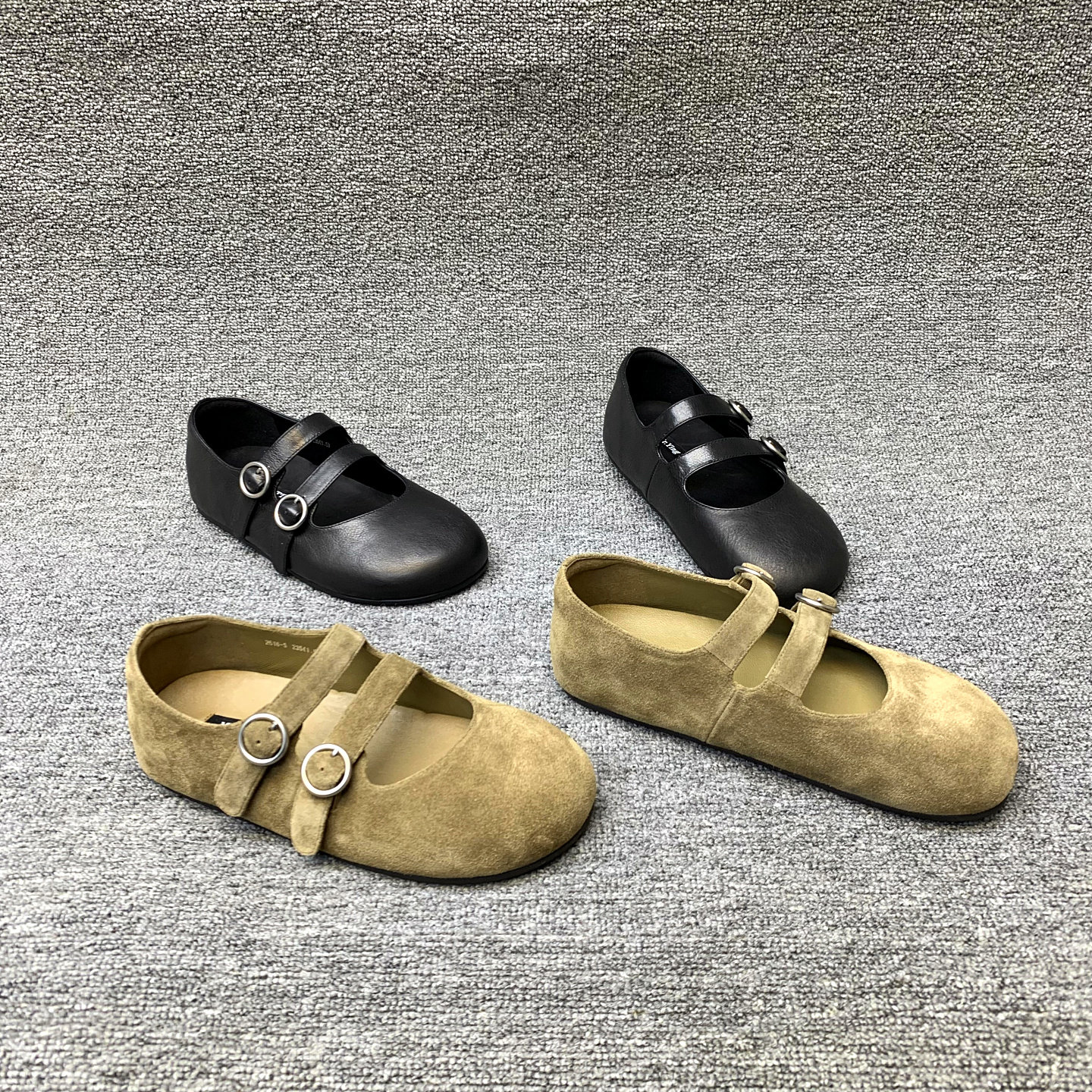 欧洲站女鞋2026春季新款欧货真皮皮带扣浅口低跟时尚单鞋玛丽珍鞋,女鞋,浅口单鞋,淘宝优惠券,粉丝福利购,淘宝优惠卷