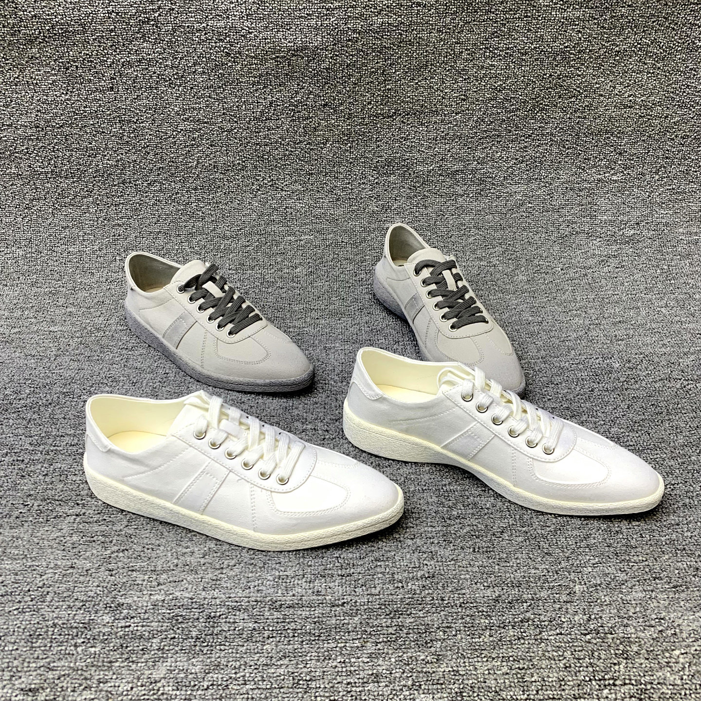 欧洲站女鞋2026春季新款欧货布面尖头系带平底时尚白色板鞋帆布鞋,女鞋,休闲板鞋,淘宝优惠券,粉丝福利购,淘宝优惠卷