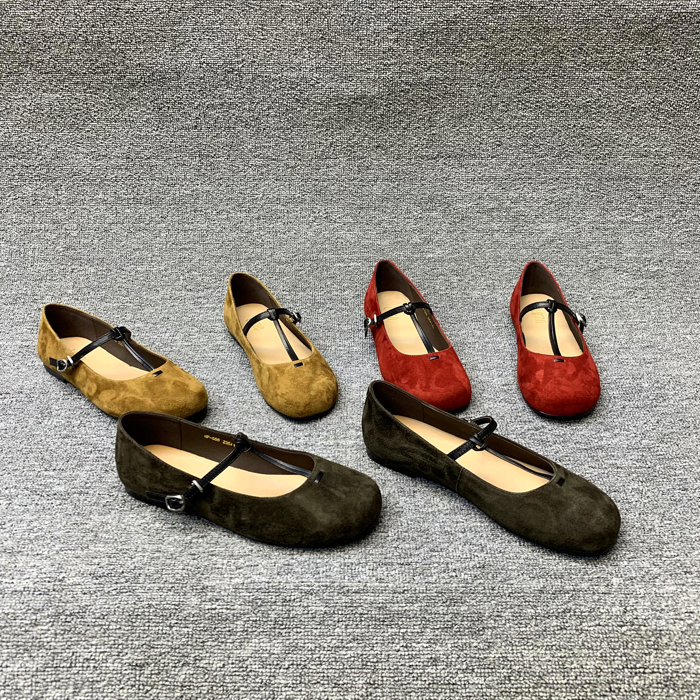 欧洲站女鞋2026春季新款欧货磨砂皮搭扣浅口低跟英伦风单鞋奶奶鞋,女鞋,浅口单鞋,淘宝优惠券,粉丝福利购,淘宝优惠卷