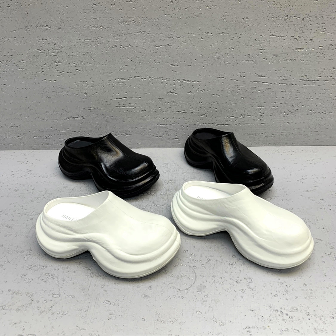 欧洲站女鞋2026春季新款欧货真皮松糕底增高时尚拖鞋女外穿半拖潮