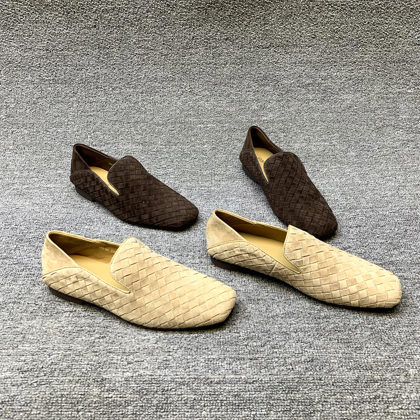 欧洲站女鞋2026春季新款欧货真皮编织平头低跟英伦风单鞋豆豆鞋女,女鞋,乐福鞋（豆豆鞋）,淘宝优惠券,粉丝福利购,淘宝优惠卷