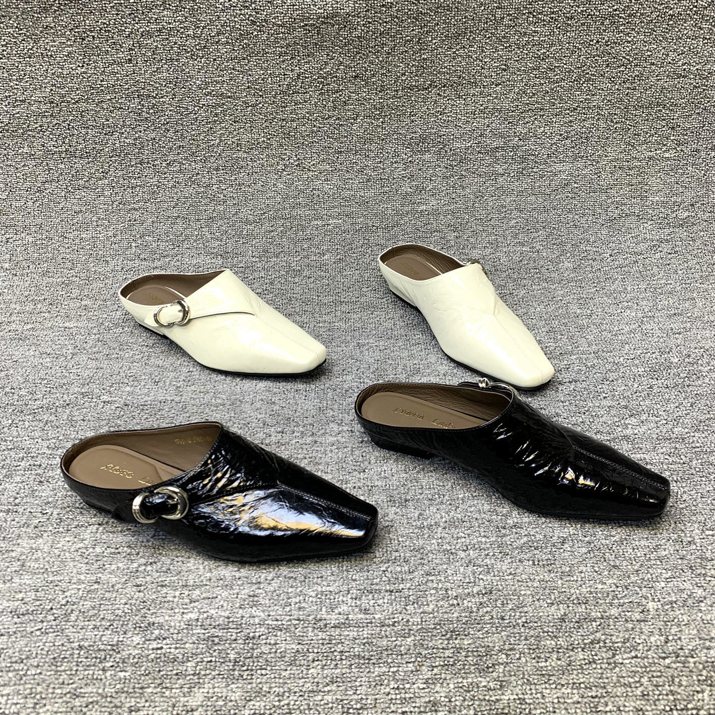 欧洲站女鞋2026春季新款欧货真皮摔纹低跟时尚包头拖鞋女外穿半拖,女鞋,包头拖,淘宝优惠券,粉丝福利购,淘宝优惠卷