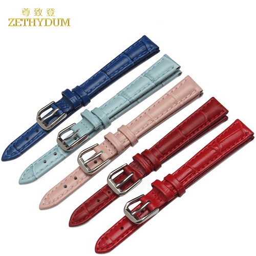 dw真皮小尺寸女士10mm手表带