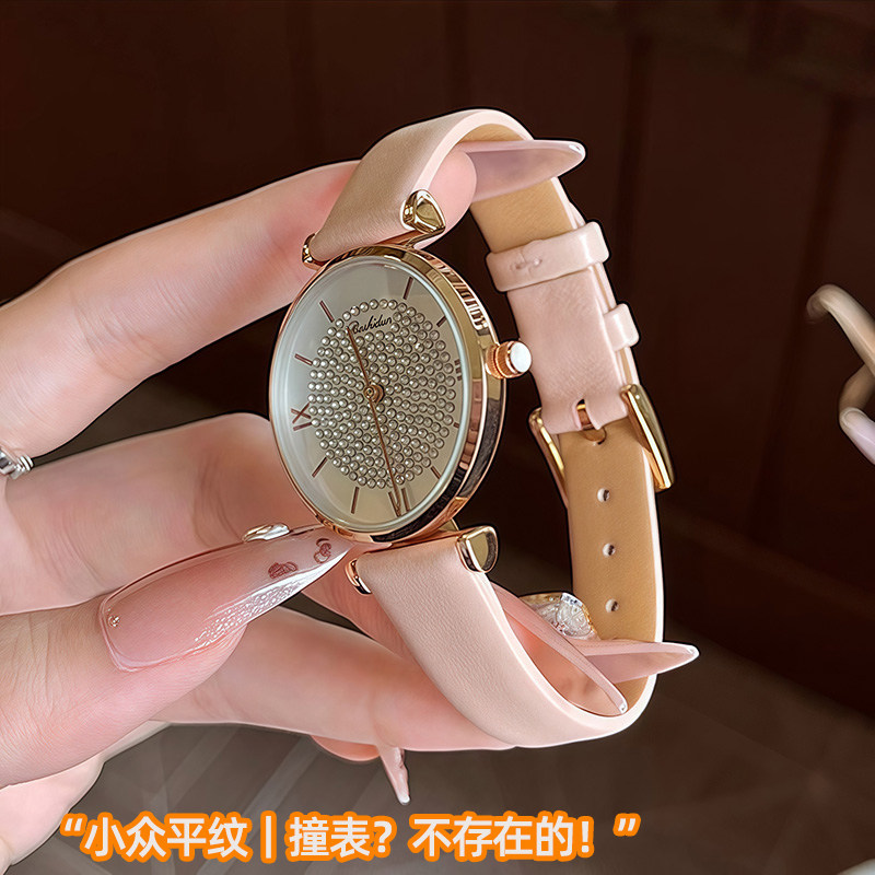 尊致登适用阿玛尼手表带女款满天星AR1926摩天轮ar1956 1840真皮