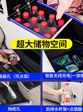 别克gl8扶手箱652T专用胖头鱼25S改装配件老款GL8陆尊中央手扶箱