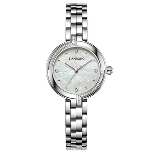 天王蝴蝶表珍珠母贝手表女石英表31287