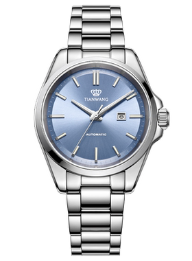 天王手表多彩表盘机械女表大表盘蝴蝶扣女士腕表51586