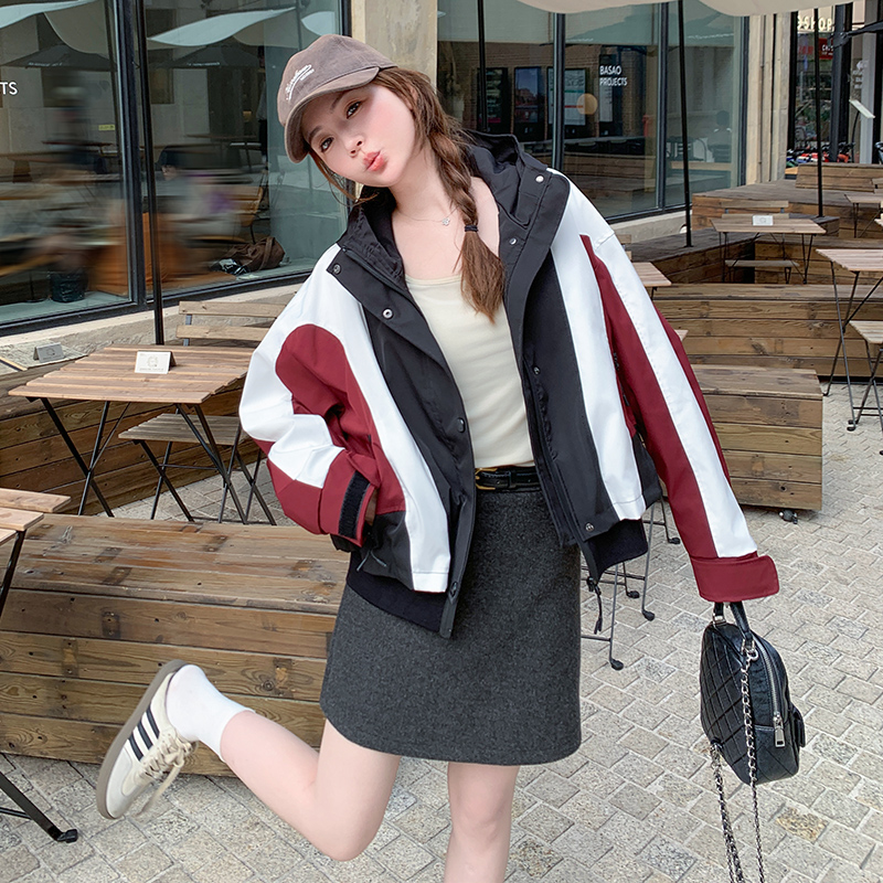 [现货]秋季新款安哥拉红冲锋衣短外套301-9932-P175-K248，女装短外套，浙宝301