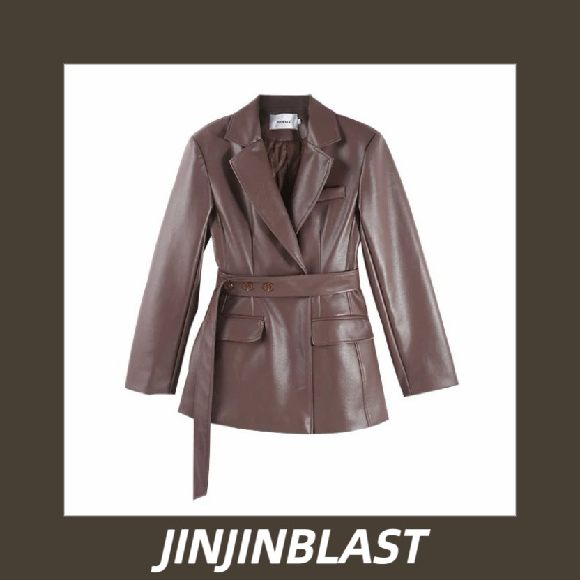 【金金宠粉】"继承者皮衣"高级感酷风黑色皮革西装外套HBZX710067,女装/女士精品,短外套,淘宝优惠券,粉丝福利购,淘宝优惠卷