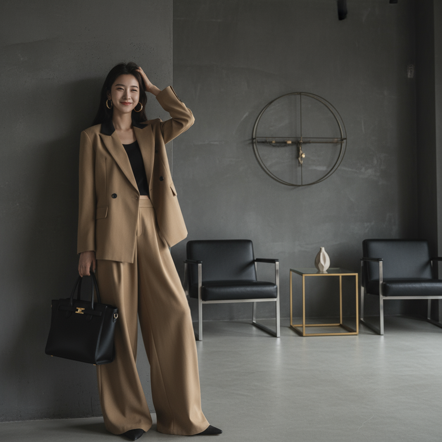 【金金宠粉】"都市女绅"长袖西装外套高腰休闲裤套装HBZW652104,女装/女士精品,时尚套装,淘宝优惠券,粉丝福利购,淘宝优惠卷