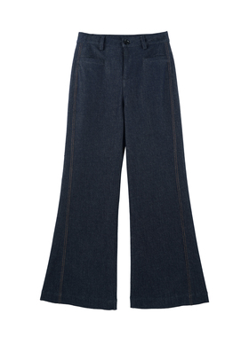 2026春季新款高级感复古高腰阔腿版型设计休闲牛仔裤HBZW800316