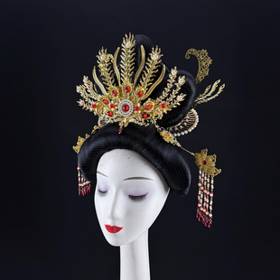 古典舞贵妃醉酒舞蹈头饰古装假发头饰影楼摄影写真头饰丽人行头饰