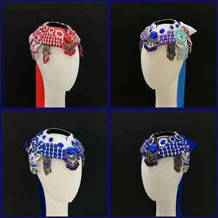 手工古蒙族帽子故里醇香舞蹈演出道具顶碗舞头饰女士儿童饰品发饰