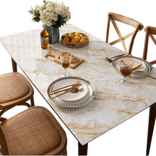 软玻璃桌垫不透明防油防水pvc软玻璃桌垫防烫2024餐桌磨砂PVC保护