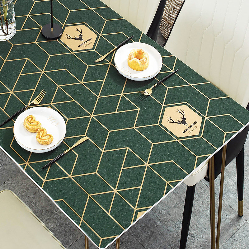 不透明餐桌垫pvc防水防烫防油免洗长方形家用茶几垫桌垫北欧桌布#,居家布艺,桌布,淘宝优惠券,粉丝福利购,淘宝优惠卷