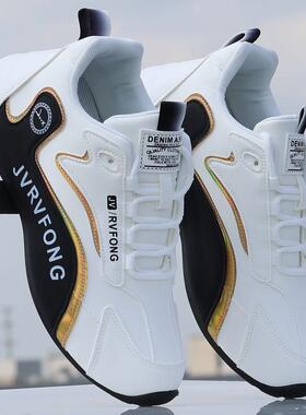 男鞋皮面防水防滑高档次旅游鞋潮流百搭秋冬男士运动休闲鞋子潮鞋