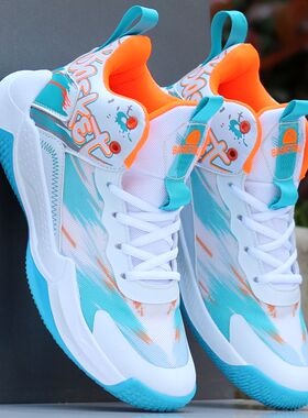 男士篮球鞋男鞋2023秋季轻便防滑耐磨运动鞋高帮鞋减震实战球鞋子