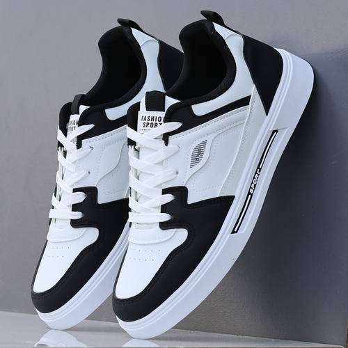 男士秋季皮面潮鞋百搭2024新款