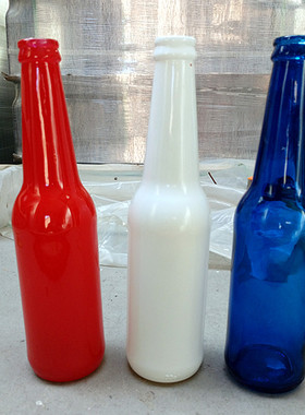 全新330ml蓝色啤酒瓶 自酿啤酒瓶玻璃  装饰酒瓶 精酿啤酒瓶空瓶