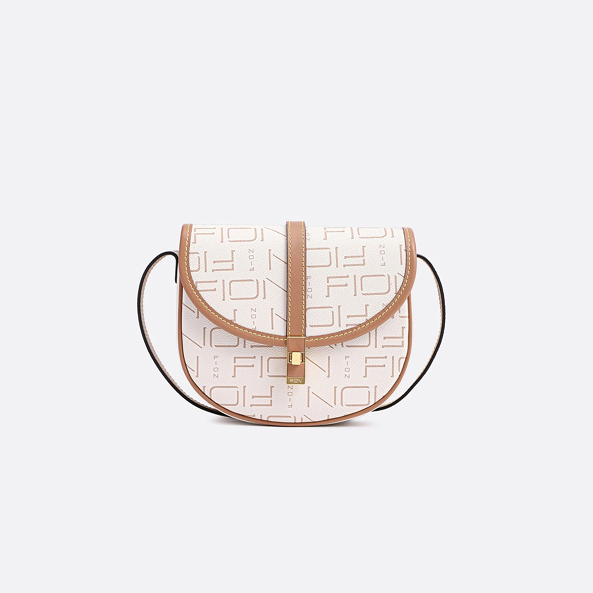 fion/菲安妮经典系列锁扣马鞍包