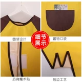 Детский нагрудник, водонепроницаемый лонгслив, художественный фартук на липучке для еды, сзади на завязках, делается под заказ