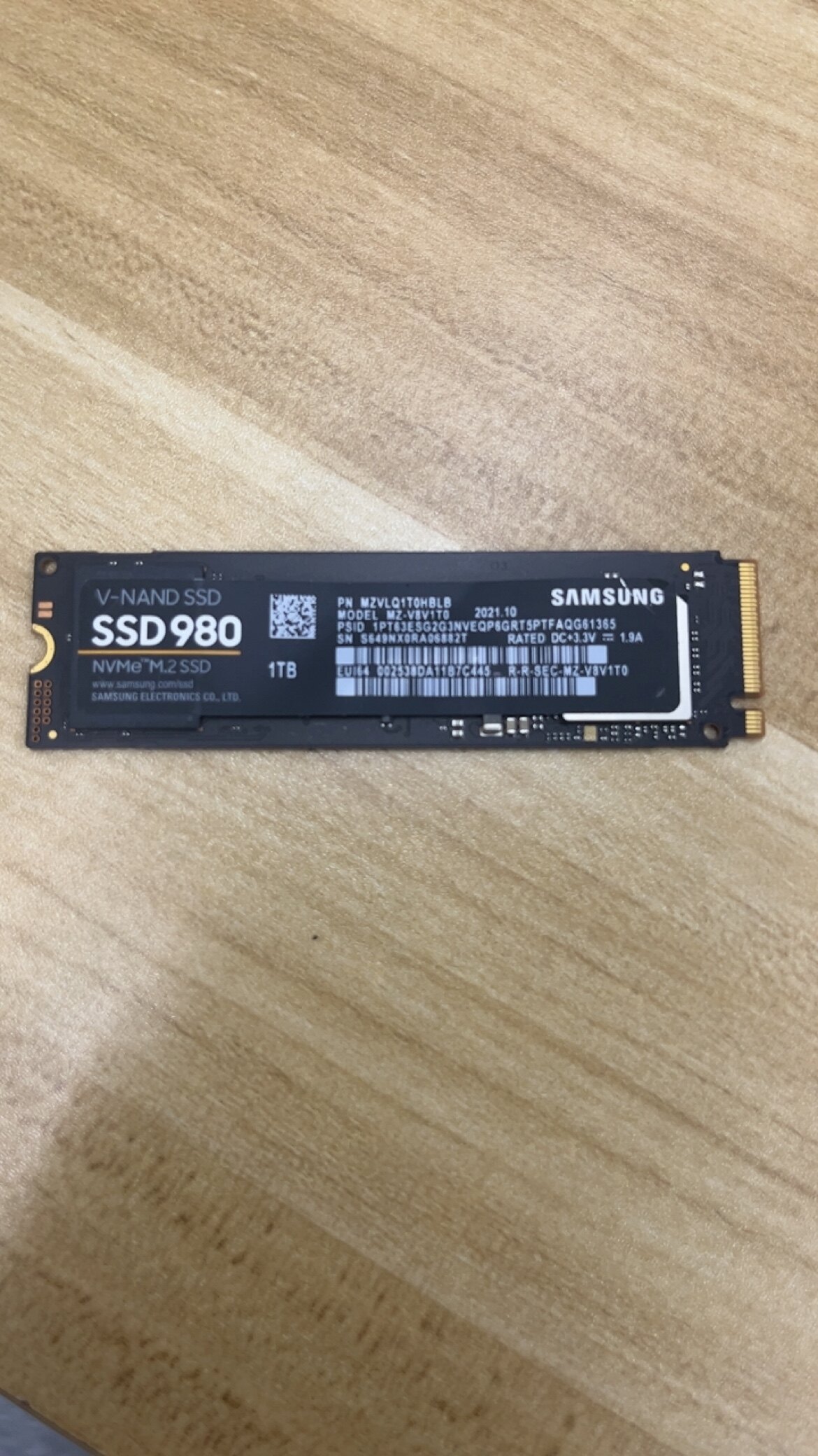 适用于Samsung/三星SSD980 512G 1T M2 PM9A1 拆机 NVME 固态硬盘
