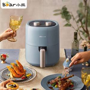 专柜正品小熊空气炸锅QZG-E12W5 家用多功能3L微电脑触控电炸锅可