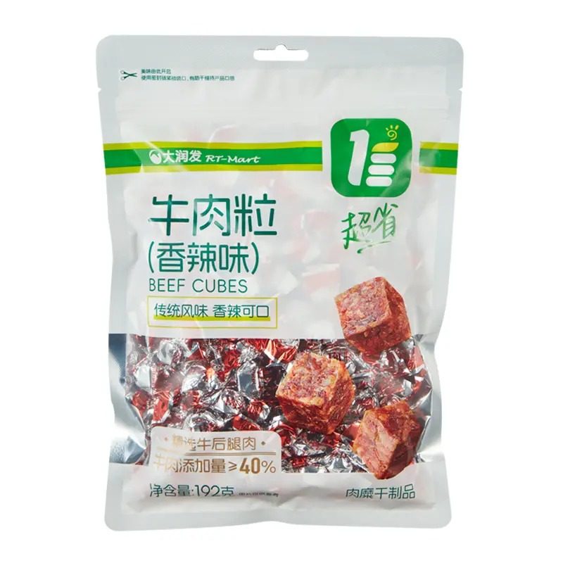 大润发超省牛肉粒香辣味沙嗲味五香味零食牛肉干超市代购正品