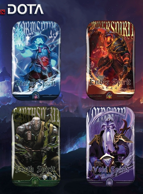 DOTA2周边 四灵生威双闪徽章吧唧 带背卡 刀塔灰烬之灵风暴之灵