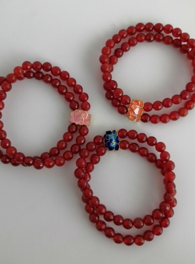 文丽之喜果女款玛瑙原创设计手链