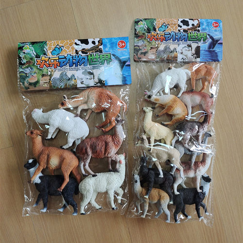 羊驼塑胶仿真动物玩具