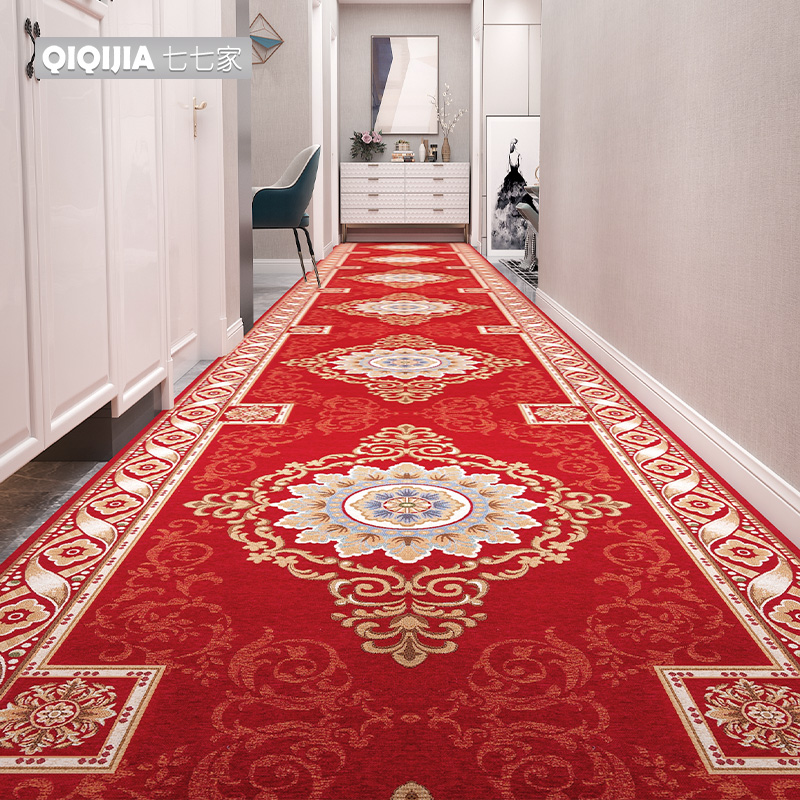 走廊地毯酒店过道满铺垫子u定制防滑长条地垫宾馆楼道玄关门厅毯