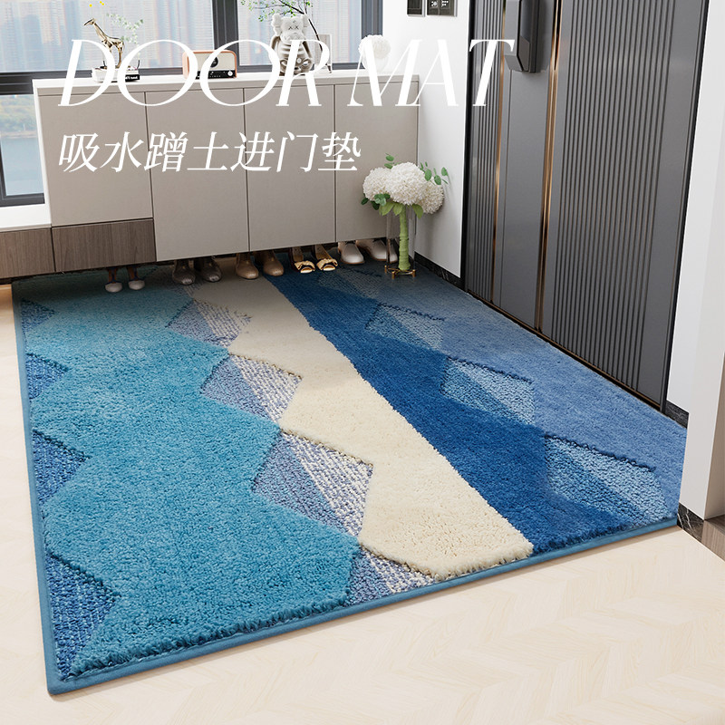 入户门地垫高端进门防滑垫入户脚垫耐脏门口地毯家用门厅蹭土垫子