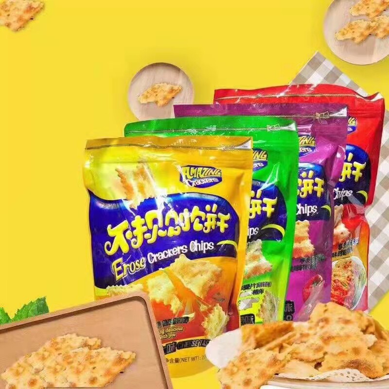 味之旅不规则脆片饼干黑松Aji惊奇泡菜芝士休闲蔬菜网红零食薄脆