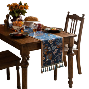 茶几桌旗轻奢高端美式复古客厅餐桌布现代简约高级感装饰斗柜盖布